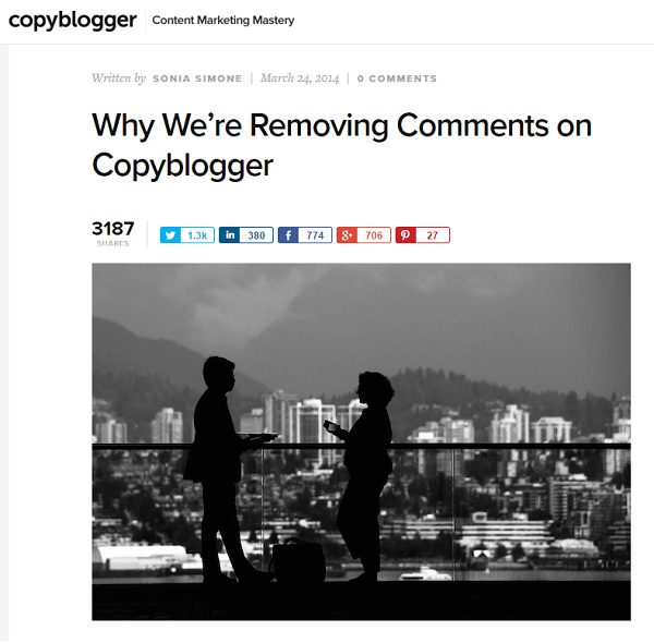 copyblogger הסיר תגובות