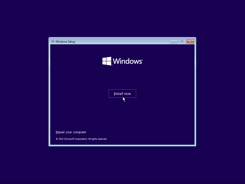 02 התקן עכשיו התקנה נקייה של Windows 10