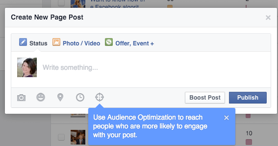 אופטימיזציה של קהל פייסבוק לפוסטים