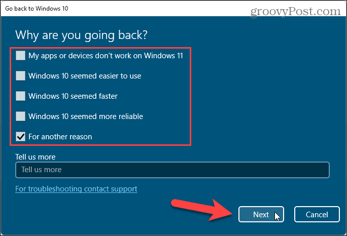 סיבות לחזור ל- Windows 10