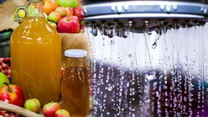 מה היתרונות של מיץ חומץ תפוחים? מה קורה אם אתה מוסיף חומץ תפוחים למקלחת שלך?