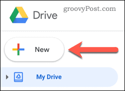 יצירת מסמך חדש ב- Google Drive