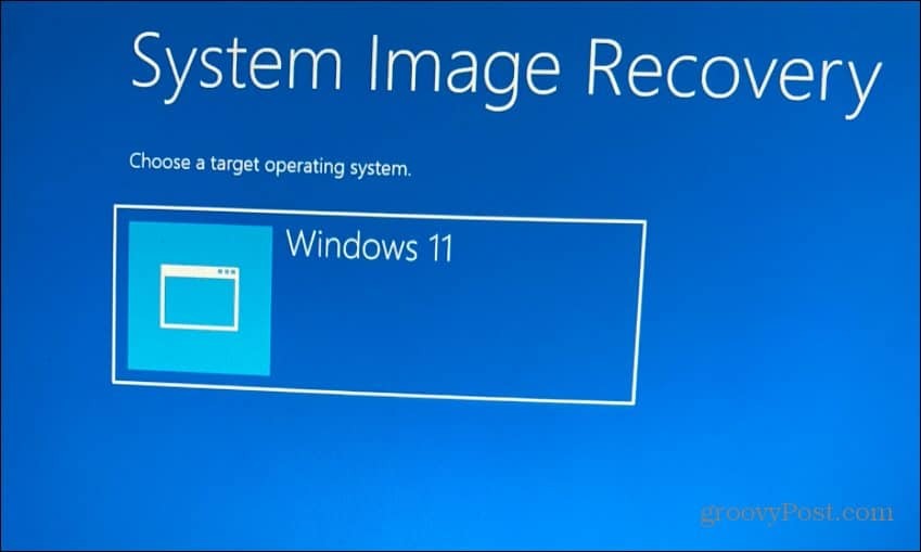 בחר מערכת הפעלה יעד Windows 11
