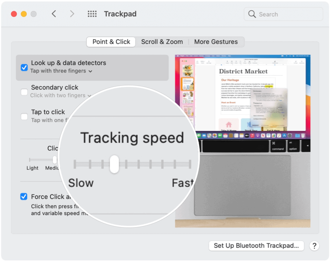 תקן בעיות במהירות המעקב של TrackPad של עכבר Mac