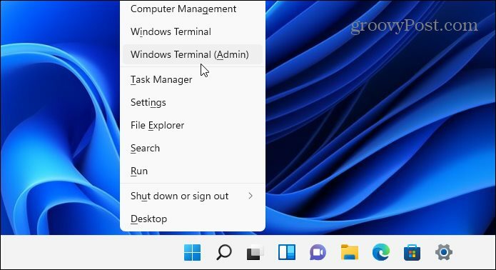 Windows Terminal Admin תיקון ntoskrnl.exe bsod windows 11