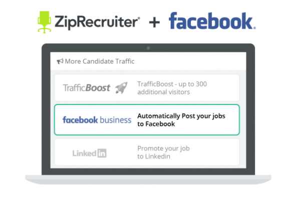 פייסבוק משלבת רשימות ZipRecruiter בסימניות משרות בפלטפורמה.
