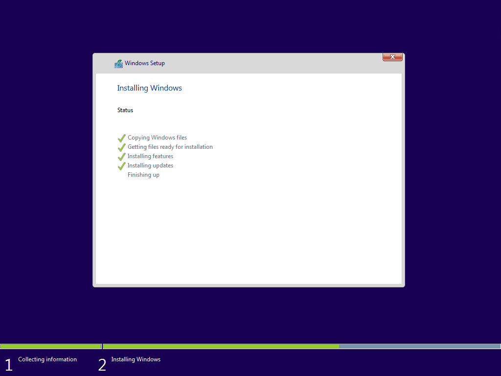 11 סיום התקנת Windows 10 נקייה