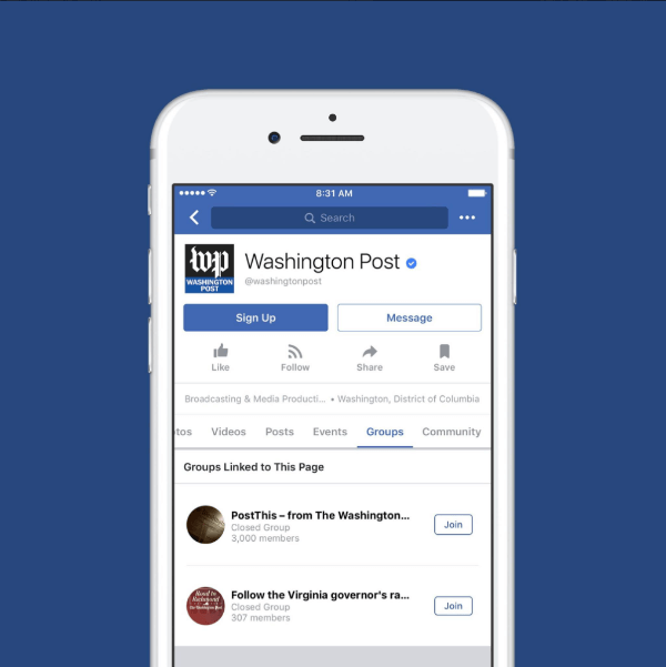 פייסבוק הודיעה כי Groups for Pages זמין כעת ברחבי העולם.