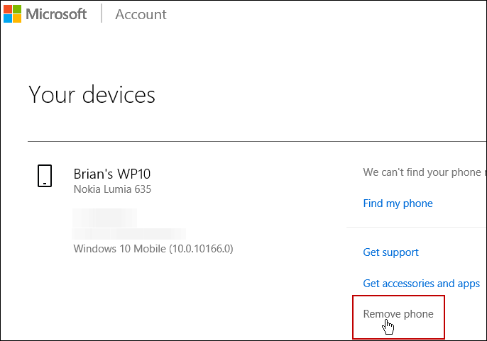 הסר את התקן חשבון Microsoft