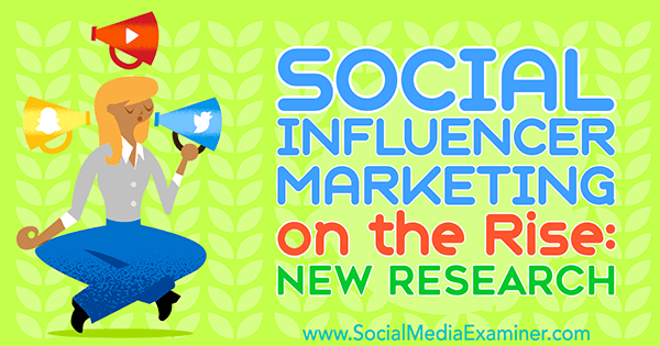 שיווק משפיעים חברתיים בעלייה: מחקר חדש של מישל קרסניאק על בוחן המדיה החברתית.