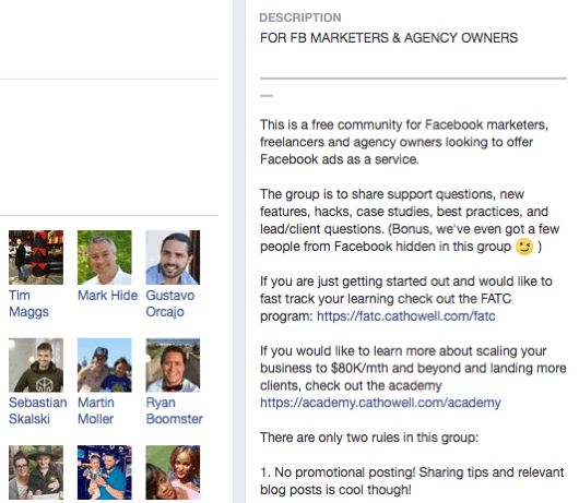 לפני שתפרסם או תקיים אינטראקציה בקבוצת פייסבוק, קרא את כללי הקבוצה.