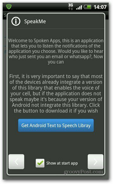 SpeakMe עבור אנדרואיד טקסט לספריית דיבור