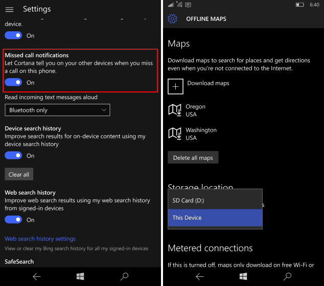 תצוגה מקדימה של Windows 10 לנייד 10572 זמינה, אך עדיין דורשת חזרה