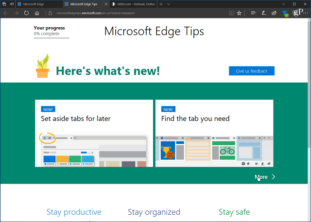 השבת את דף הפתיחה המעצבן של Microsoft Edge 'הפעלה ראשונה' ב- Windows 10