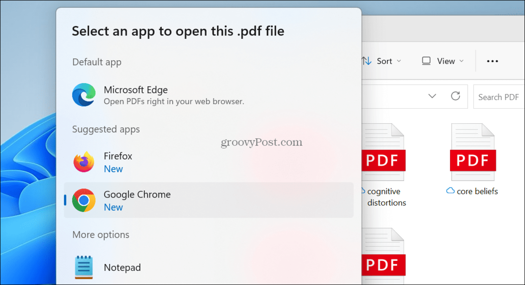מציג PDF ברירת מחדל ב-Windows 11