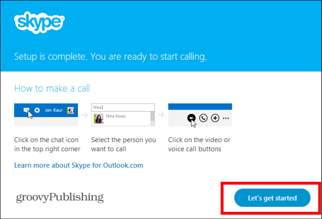 תוסף Skype HD Outlook המותקן