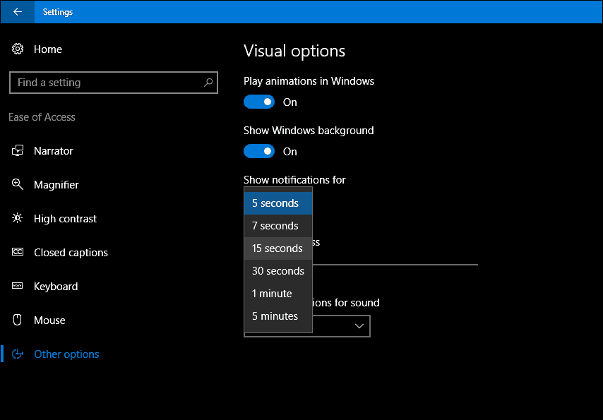 כיצד לשמור את הודעות Windows 10 שלך על המסך ארוכות יותר