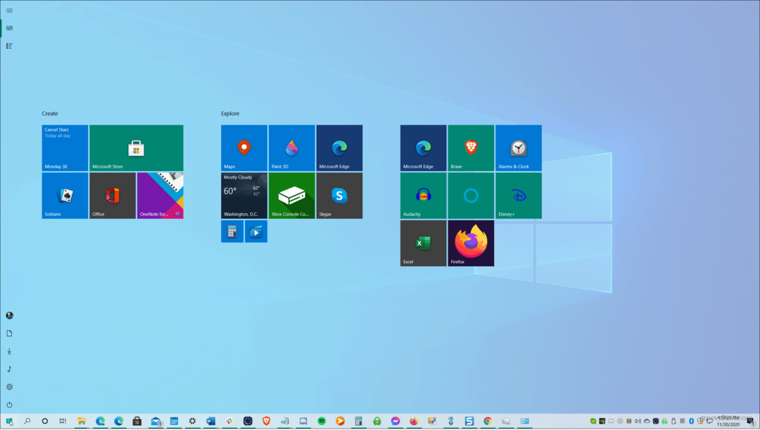 כיצד להפוך את תפריט ההתחלה של Windows 10 למסך מלא