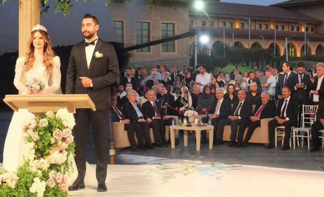 Feyza Basalan ו- Çağatay Karataş התחתנו! פוליטיקאים נהרו לחתונה