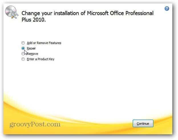 Microsoft Office: אבחן בעיות ותקן תוכניות שמתרסקות