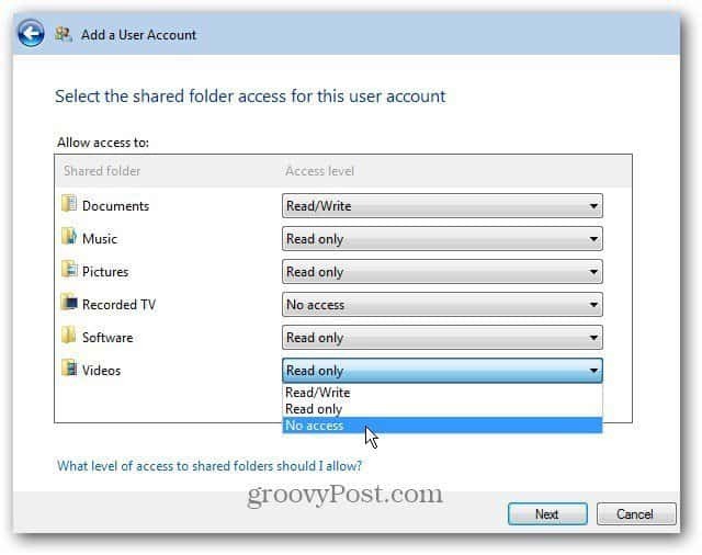 הוסף או הסר חשבון משתמש ל- Windows Home Server 2011