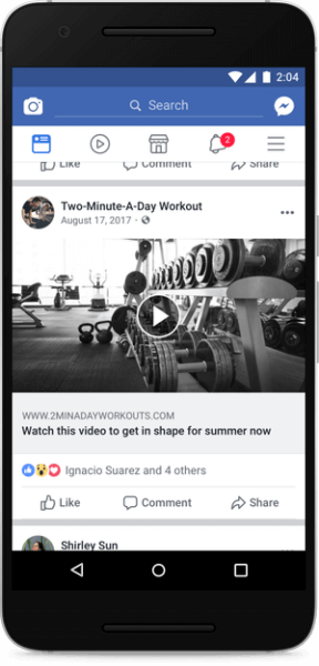 פייסבוק מורידה פוסטים הכוללים כפתורי הפעלת ווידאו מזויפים וסרטונים של תמונה סטטית בלבד.