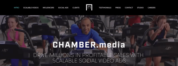 Chamber Media יוצרת מודעות וידאו חברתיות ניתנות להרחבה.