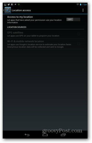 שפר את הגדרות מיקום הסוללה של Nexus 7