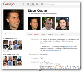 פרופיל סטיב krause google +