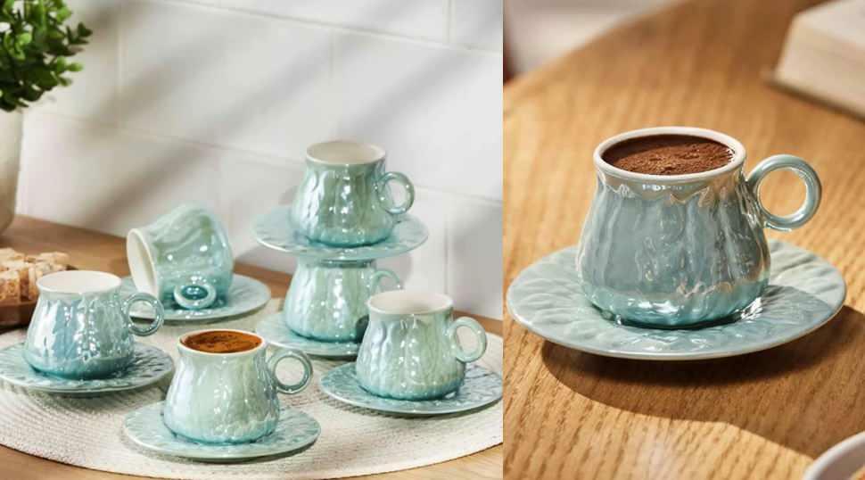 סט כוסות קפה של Emsan Teşvikiye 12 חלקים
