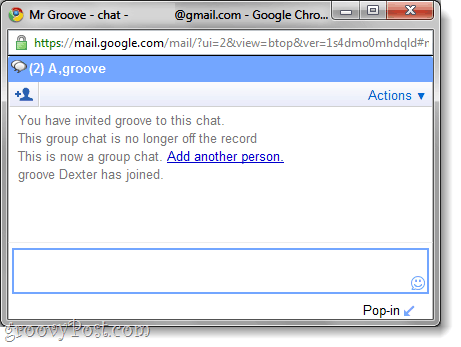צ'אט קבוצתי בצ'אט Gmail