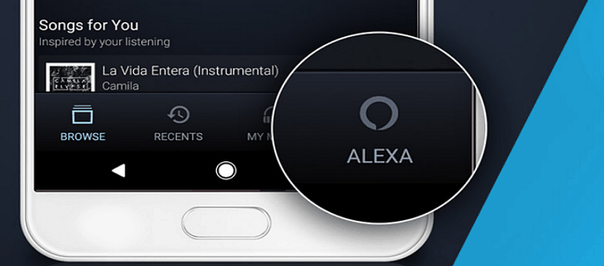 אפליקציית המוזיקה הניידת אלקסה אמזון