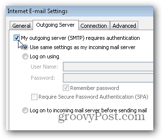 הגדרות IMAP של SMTP POP3 של Outlook 2010 - 06