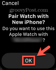 Apple Watch מאשר את ההתאמה