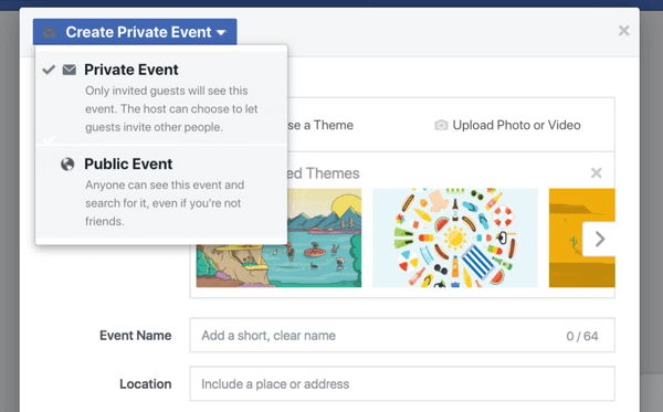 אירועי פייסבוק נותנים לעסק שלך דרך לכלול אוהדים, עוקבים ולקוחות בסמינר מקוון, בהשקת מוצר, בפתיחה חגיגית או בחגיגות אחרות.