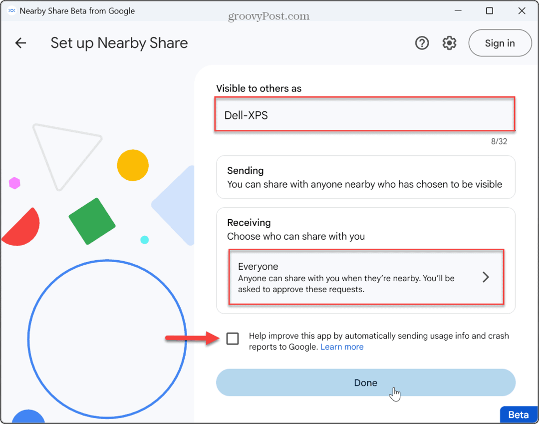 כיצד להשתמש ב-Google Nearby Share ב-Windows 11