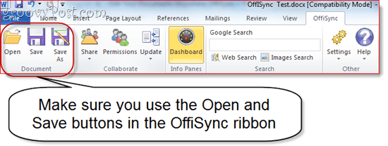 OffiSync: סנכרן את Google Docs עם Office 2010