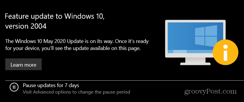 Windows 10 2004 בדרך