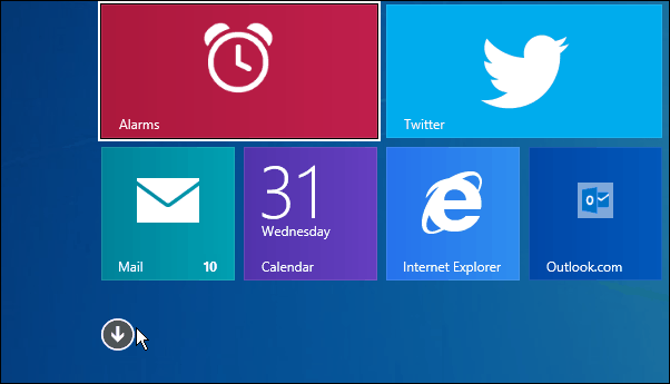 Windows 8.1 למטה