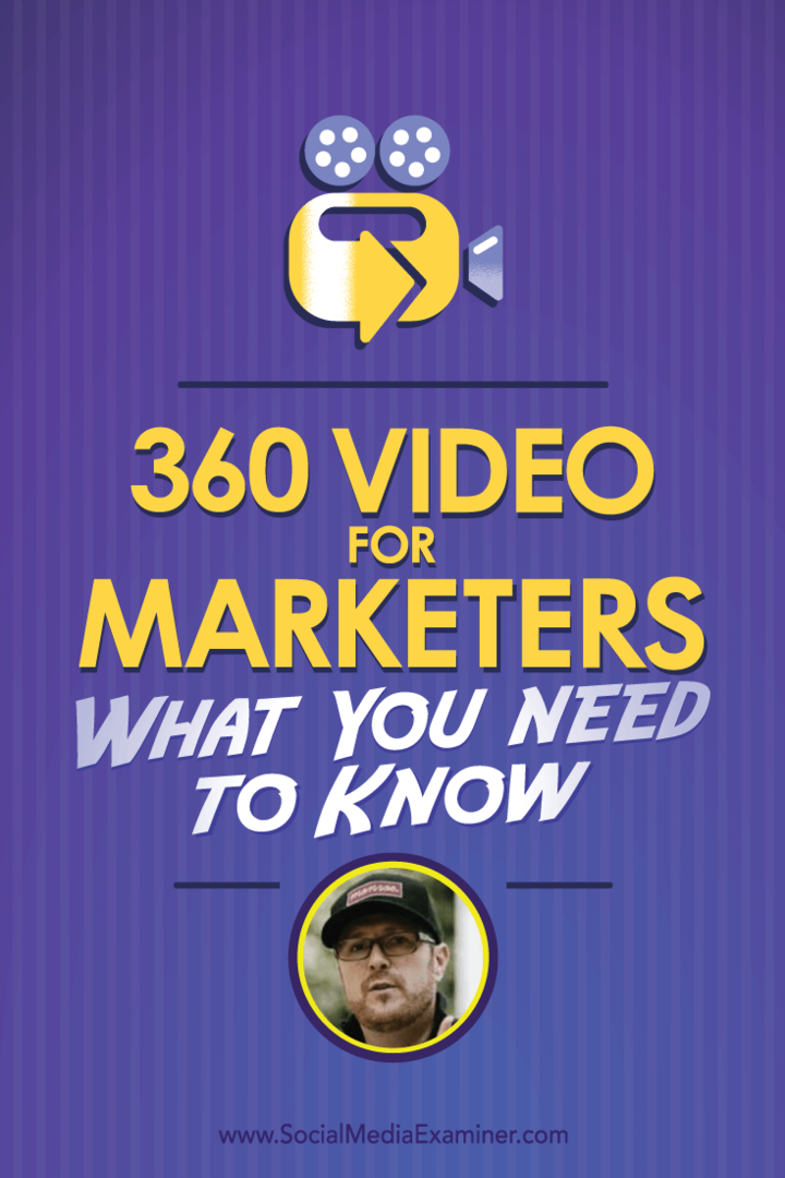 ריאן אנדרסון בל משוחח עם מייקל סטלזנר על 360 Video עבור משווקים ועל מה שאתה צריך לדעת.