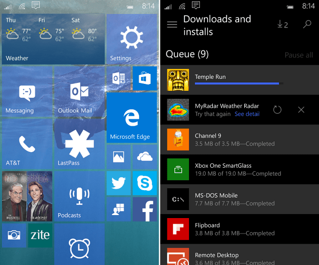Windows 10 Mobile Build 10149 סיור חזותי בתכונות חדשות