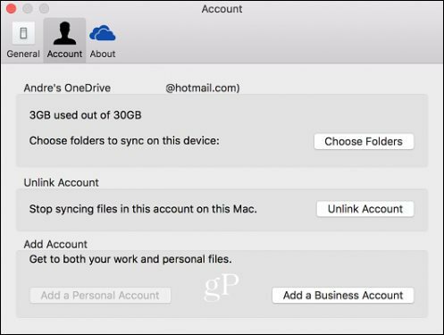 OneDrive for Mac מקינטוש