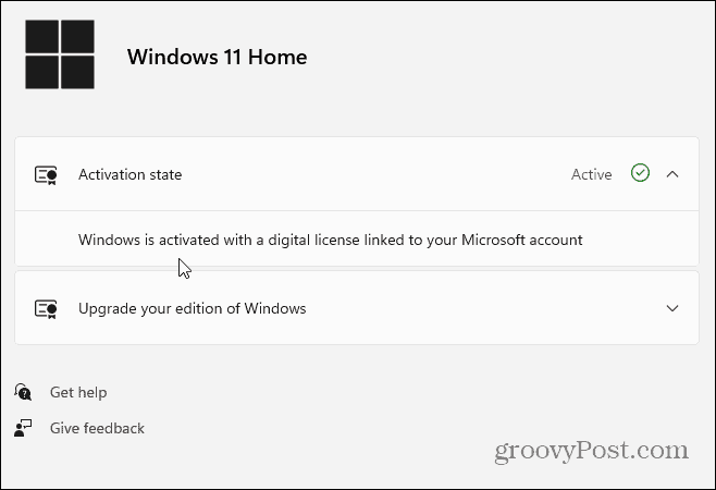 מצב הפעלה Windows 11