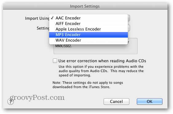 השתמש ב- iTunes כדי להמיר קבצי מוזיקה ללא אובדן ל- AAC או MP3