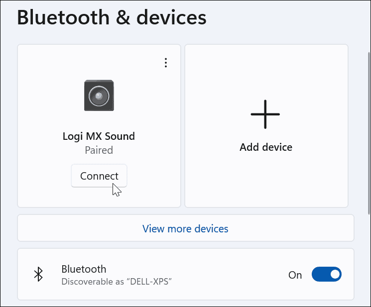 חבר התקן Bluetooth