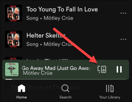 כפתור Spotify Connect