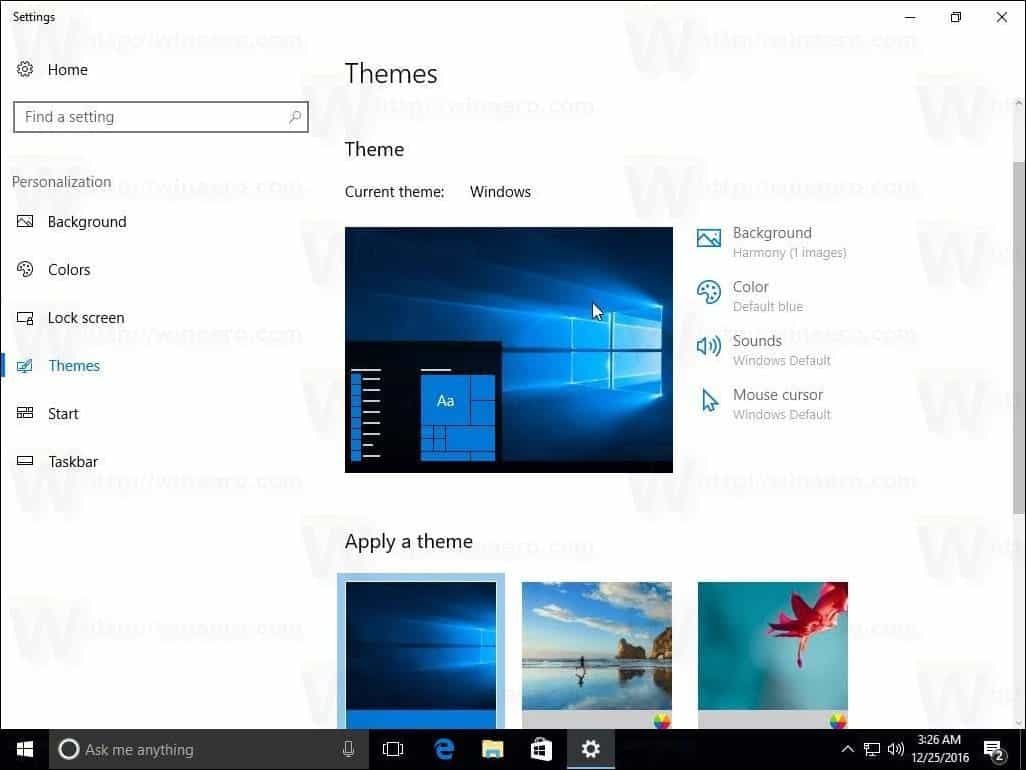 ערכות הנושאים עדכוני Windows 10 יוצרי עדכון 1703