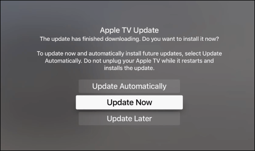4 עדכוני Apple TV