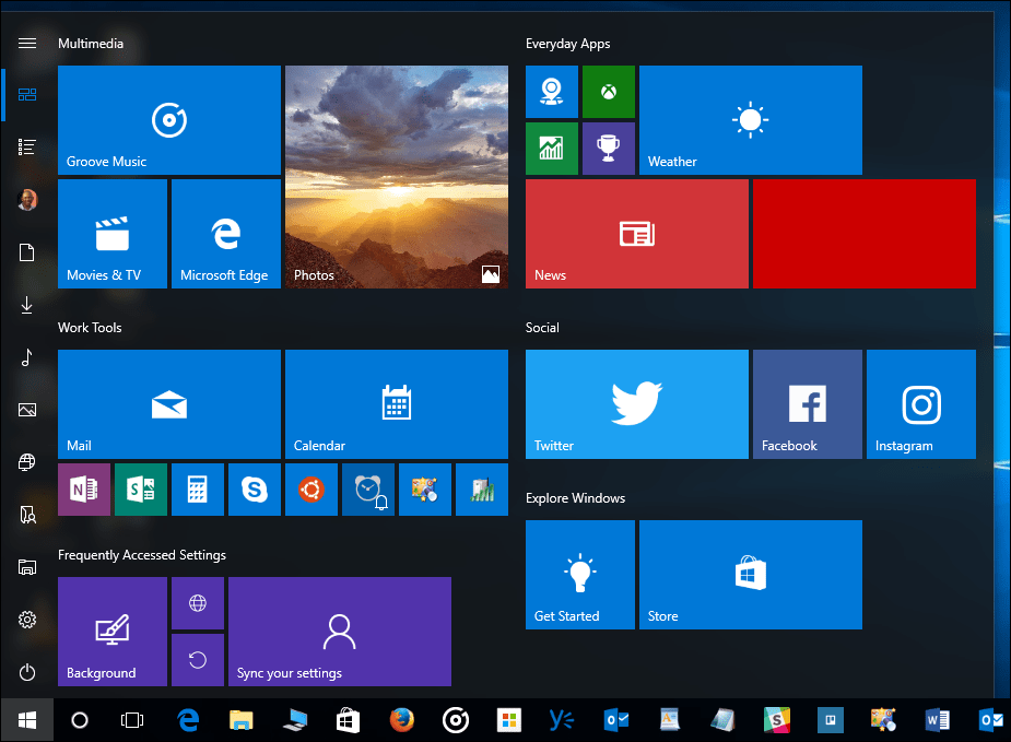 טיפ של Windows 10: כיצד להסתיר את העמודה כל היישומים בתפריט התחלה (עדכון יוצרי Windows 10)