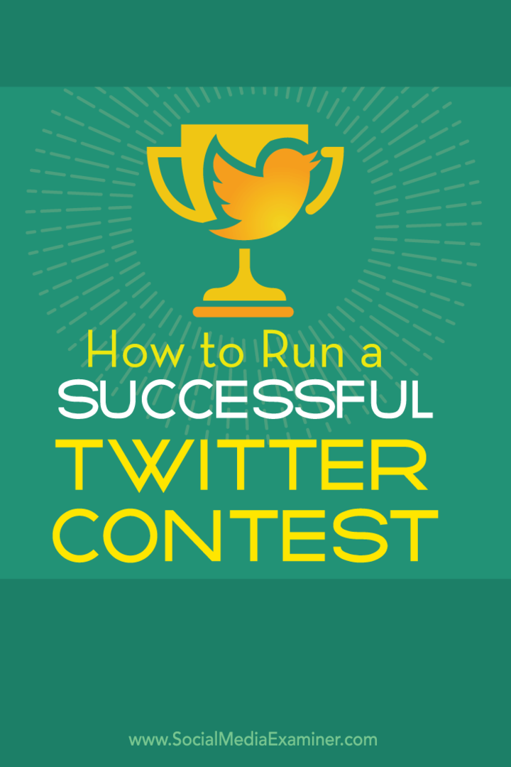 כיצד לנהל תחרות טוויטר מוצלחת: בוחן מדיה חברתית